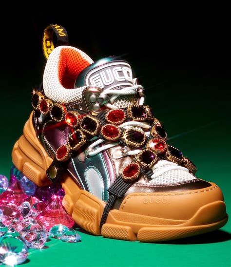 gucci reflective sneakers|Gucci sneakers diamond.